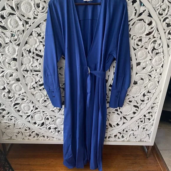 cos blue wrap dress Rulebreaker Wrapdress, Blue Hawaii Cotton  Prima Dona Studios